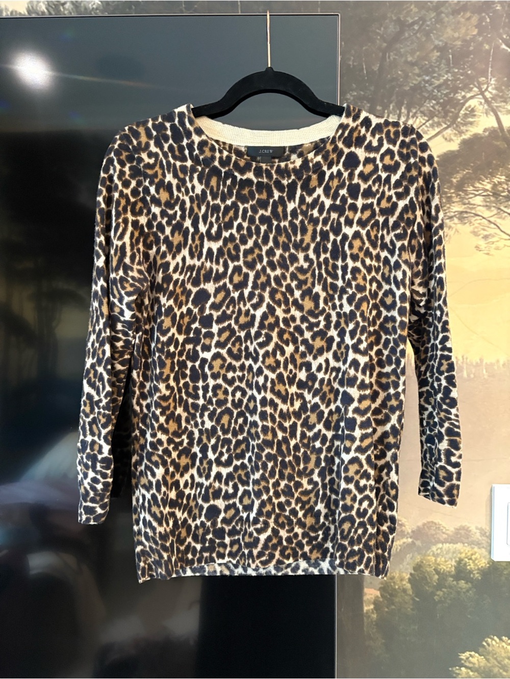 J CREW leopard sweater